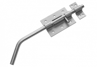 Засов гаражный с проушиной ЗГ-300 мм черный