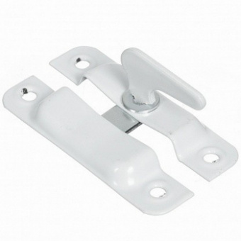 Завертка накладная полимерная ЗФ1 белый КУНГУР