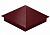 колпак на кирпичный столб 390х390 мм вишневый ral 3005