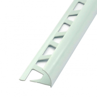 Профиль наружный для плитки 10 мм х 2,5 м белый 001 ИДЕАЛ