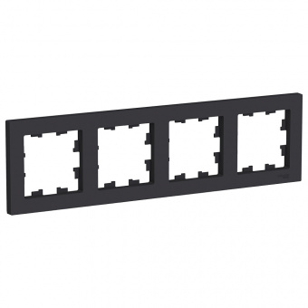 Рамка 4 поста универсальная карбон SE Atlas Design