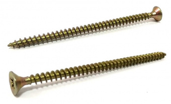 Шуруп универсальный желтый 5,0х80 мм (5 шт)