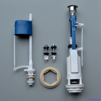 Арматура для унитаза нижний подвод с кнопкой УКЛАД1