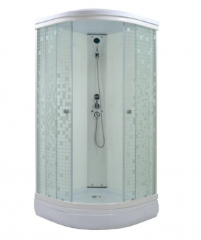 Душевая кабина Мозаика 100х100 см низкий поддон ТРИТОН