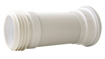 Труба для унитаза гофрированная армированная d 110 мм 290-640 мм VIRPLAST