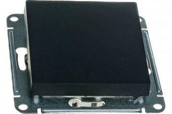 Выключатель одинарный скрытой установки 10А карбон SE Atlas Design