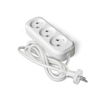 Удлинитель 3 гнезда 3 м б/з 6А ПВС 2х0,75 мм UNIVersal