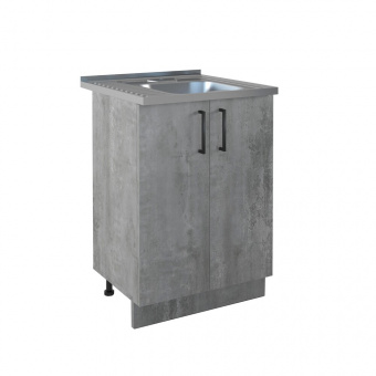 Подстолье под мойку 600 х 600 мм цемент светлый EVAGOLD