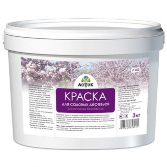 Краска для садовых деревьев акриловая 3 кг ЛАТЕК 
