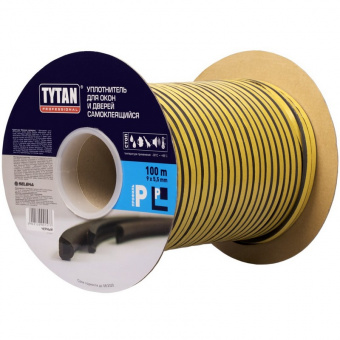 Уплотнитель D-профиль 9 мм х 8 мм коричневый TECH-TOP