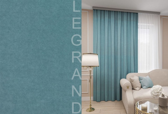 Портьера Канвас 150х260 бирюзовый LEGRAND2