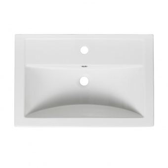 Тумба 650 мм напольная Марсель мята с раковиной Классик 65 RUNO4