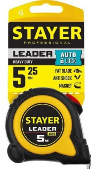 Рулетка 5 м х 19 мм STAYER Profi Leader1