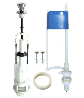 Арматура для унитаза нижний подвод со штоком УКЛАД