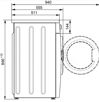 Стиральная машина 6 кг ATLANT Multi Function 60 С 107-0001