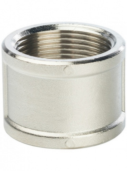 Муфта никелированная 1/2" ВР х 1/2" ВР VALFEX